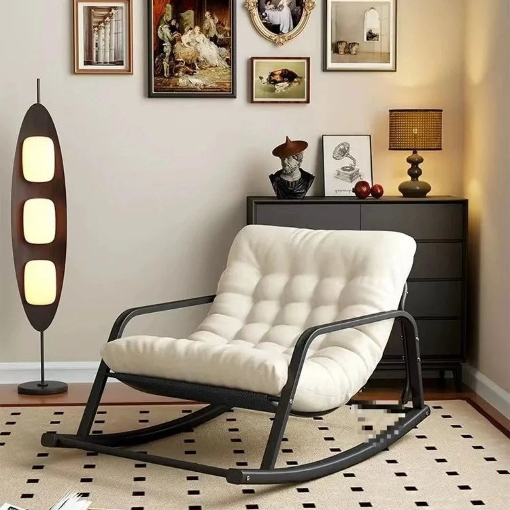 Double Lounge Chair Living Room Light Luxury Rocking Chairs Comfort Detachable Recliner Sofas Modern Minimalist Rocking Chair